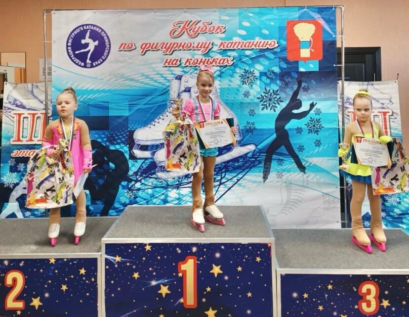 Юные фигуристы «Полюса» успешно выступили на 3 этапе Кубка Приморского края!